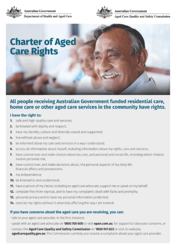 Poster Charter of rights